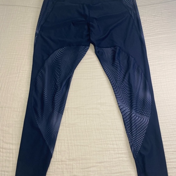 Nike Dri Fit Blue And White Full Length Leggings Size 1X - Picture 8 of 15